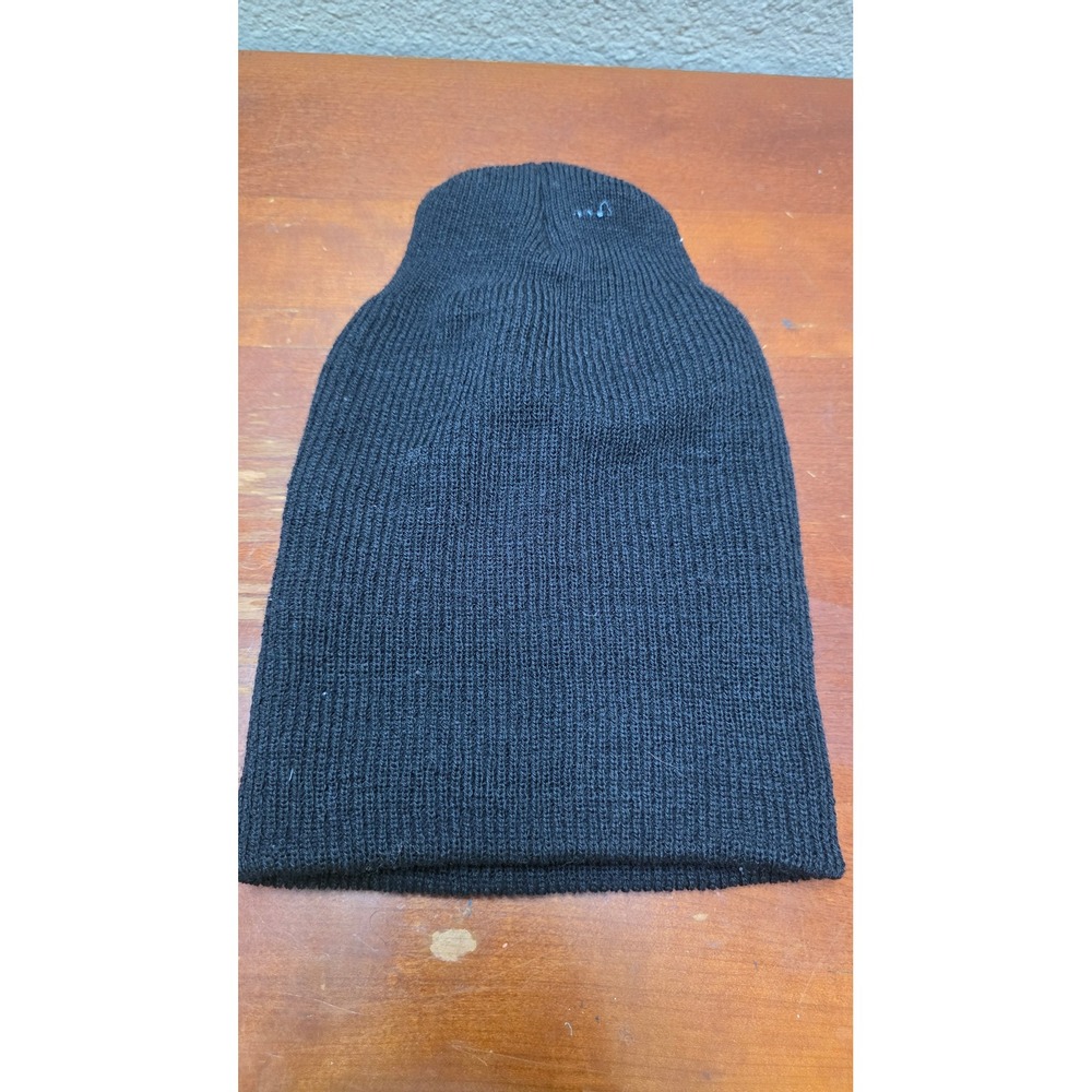Unbranded Textiles Watch Cap Knit Beanie Mens OS Black 100% Wool Military NSN